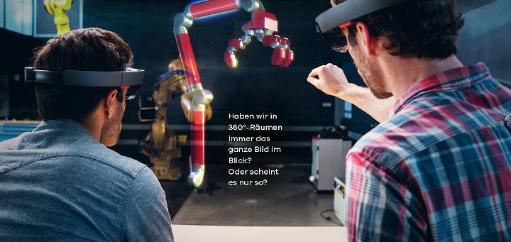 Techniker in VR-Umgebung, Magazin Tendenz der BLM