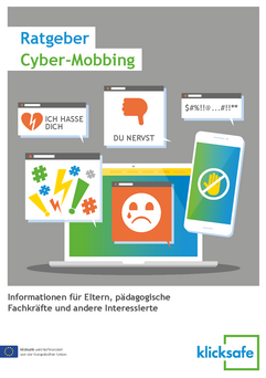 Cover der Broschüre Cybermobbing von Klicksafe