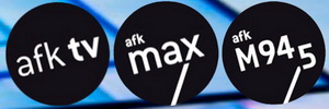Logos der drei afk-Sender Logos der drei afk-Sender