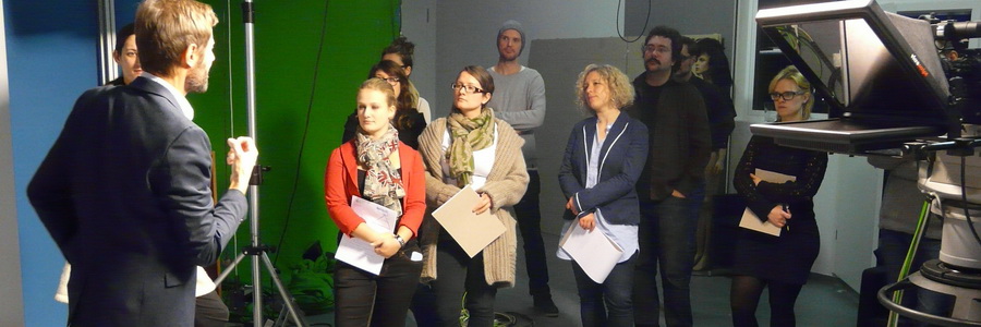 Students listening to a professor