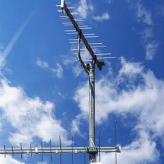 Antenne auf Dach