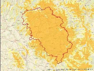 Karte zur Verbreitung