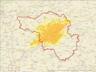 Karte zur Verbreitung