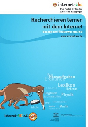 Cover Broschüre Recherchieren lernen mit dem Internet