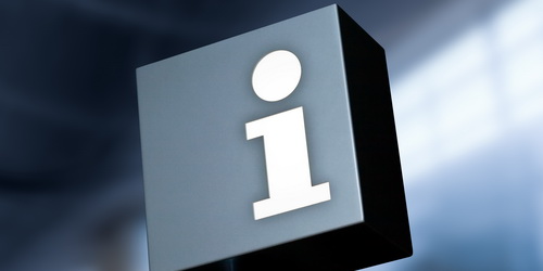 Schild mit Aufschrift Info