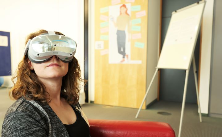 Foto Ideenbörse auf der Fachtagung: Stressprävention durch Virtual Reality Foto Ideenbörse auf der Fachtagung: Stressprävention durch Virtual Reality