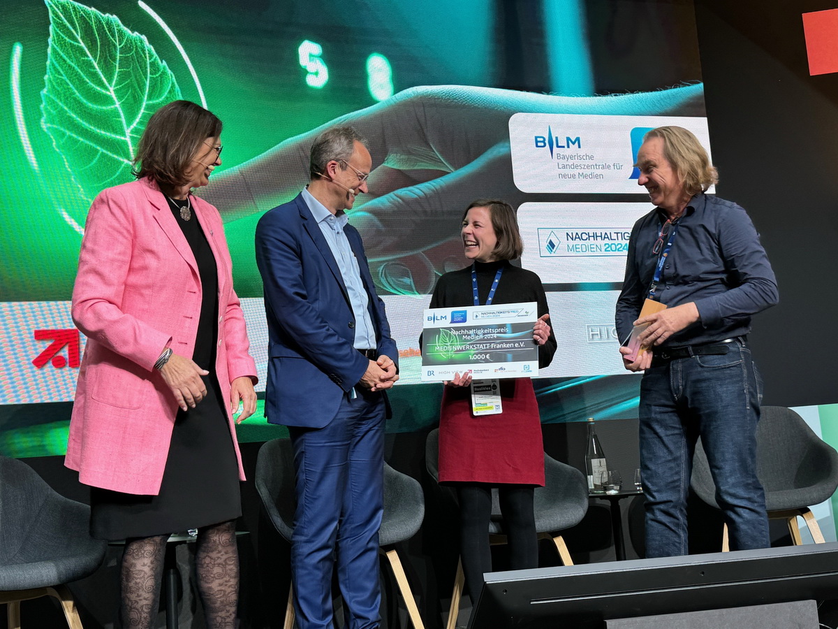 Gewinner Nachhaltigkeitspreis 2024 Medienwerkstatt Franken e.V.