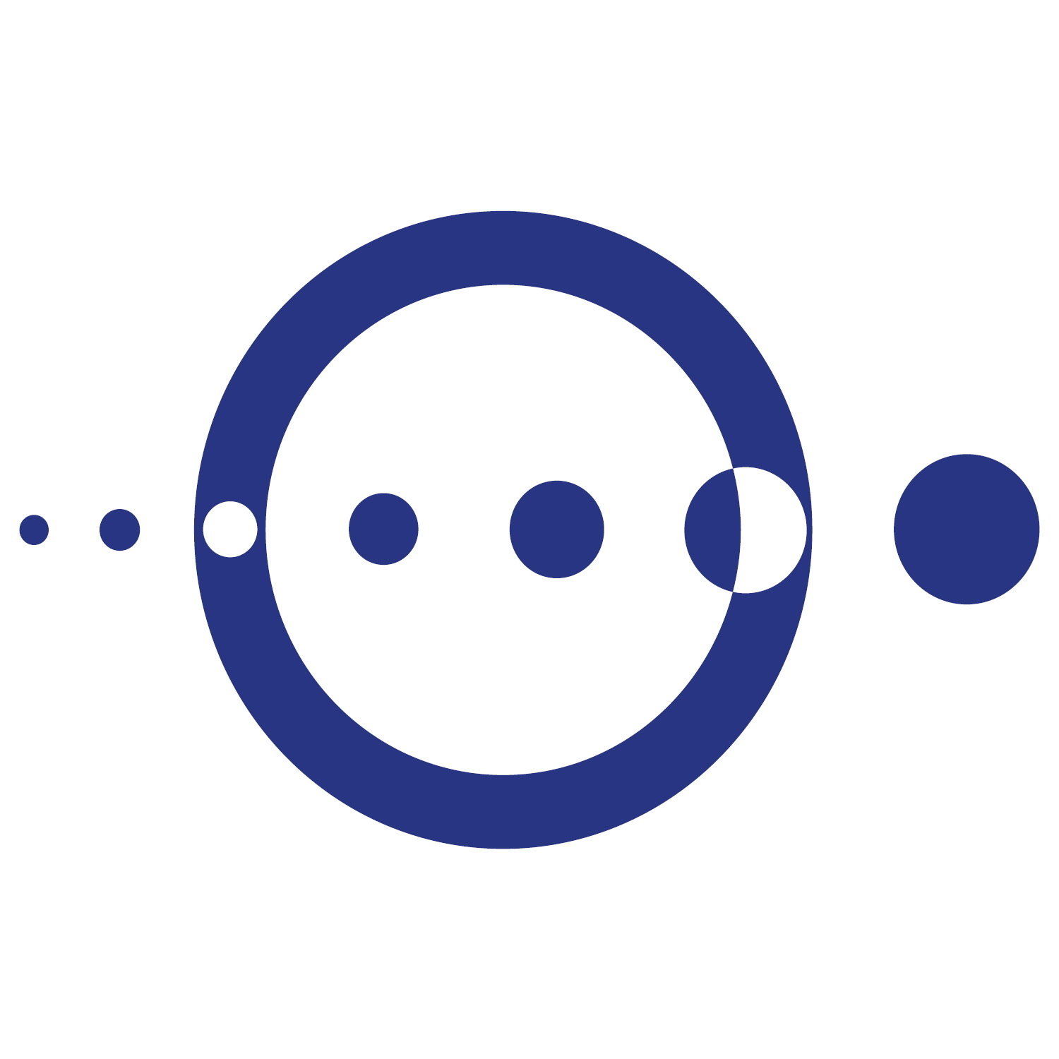 Logo Lokalrunfunktage - Punkte gehen durch Kreis