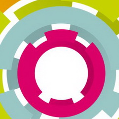 Logo Lokalrundfunktage - bunte Kreise