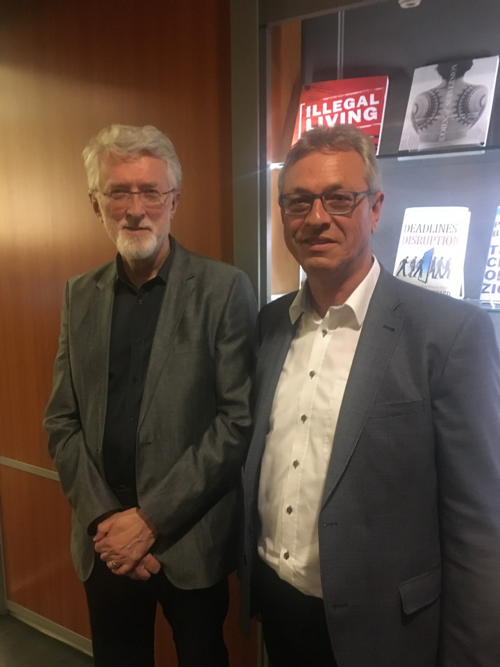 0144: Siegfried Schneider (re.) und Jeff Jarvis (CUNY)