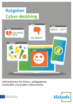 Cover der Broschüre Cybermobbing von Klicksafe Cover der Broschüre Cybermobbing von Klicksafe