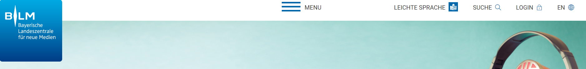 Header der BLM-Startseite