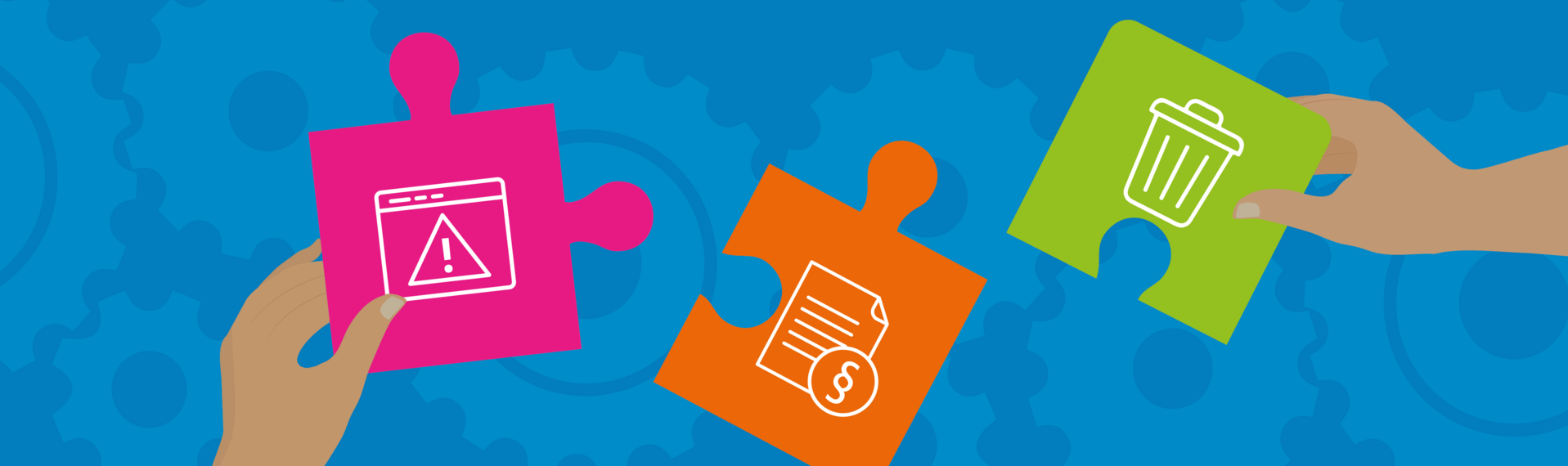 Visual zum Faltblatt Erkennen.Verfolgen.Entfernen