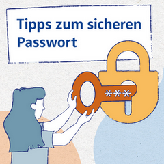 Deckblatt der Broschüre Tipps zum sicheren Passwort 