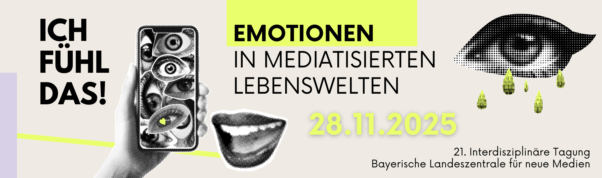 Interdisziplinäre Tagung 2025: Emotionen in mediatisierten Lebenswelten